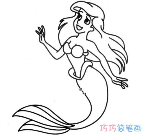 轻松掌握美人鱼简笔画，零基础也能画出美丽人鱼