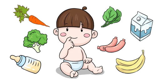 宝宝健康成长，食物营养搭配的图片简笔画指南