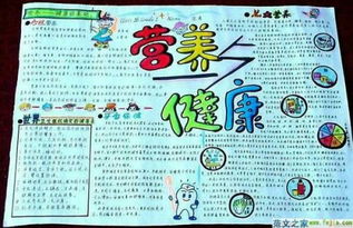 营养食物手抄报，为孩子的健康打下坚实基础